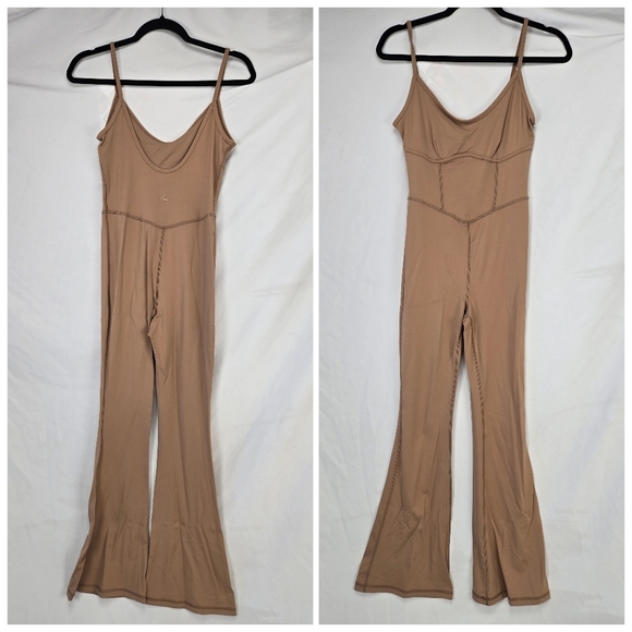 JOYLAB Flared Jumpsuit Speghetti Strap Pants Bodysuit - Picture 2 of 6